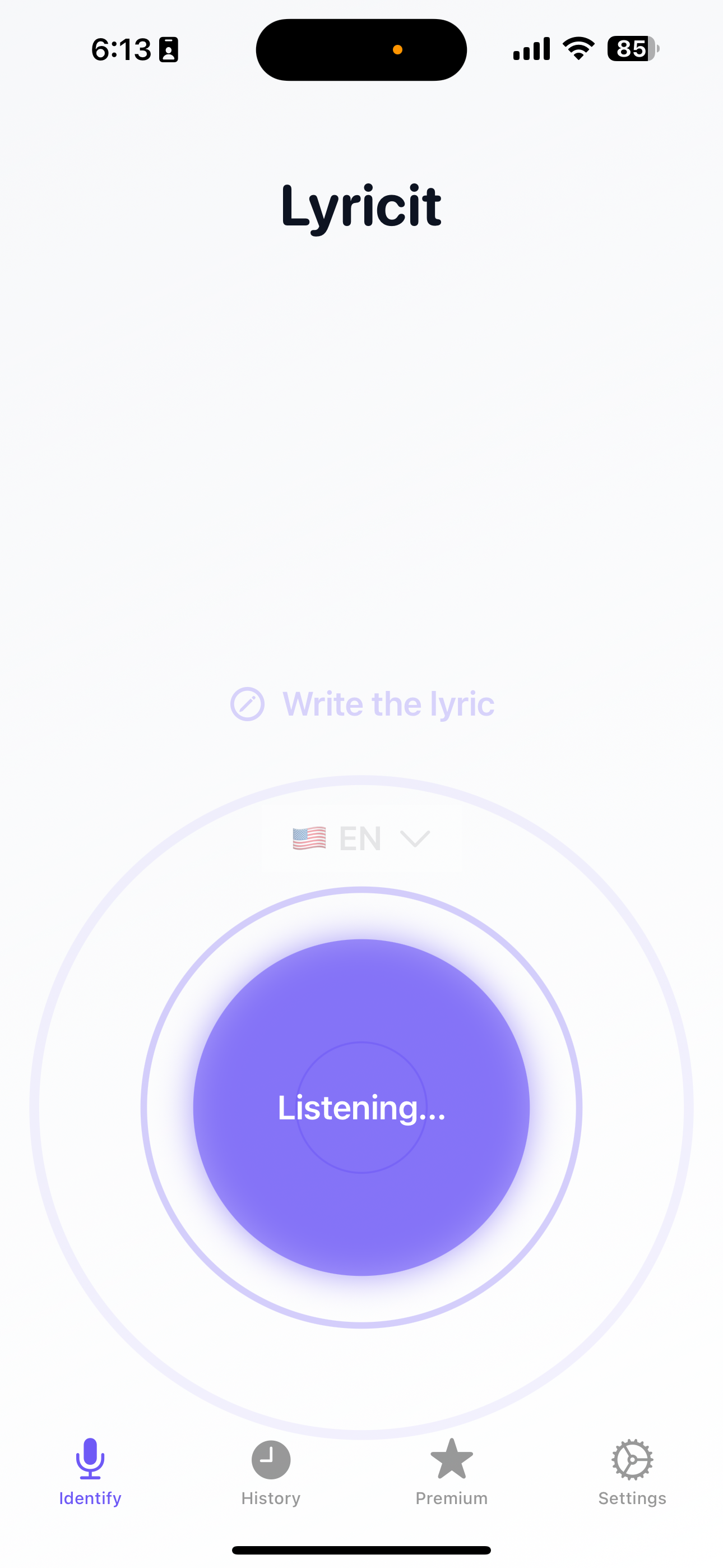 Lyricit listening state